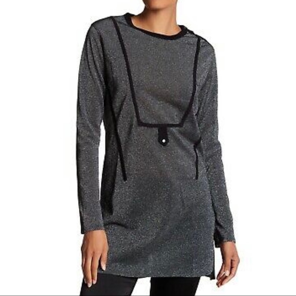 NWT Zadig & Voltaire Night Metallic Shift dress